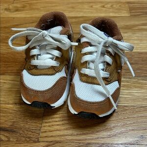Nike Kids Tan and White Sneakers